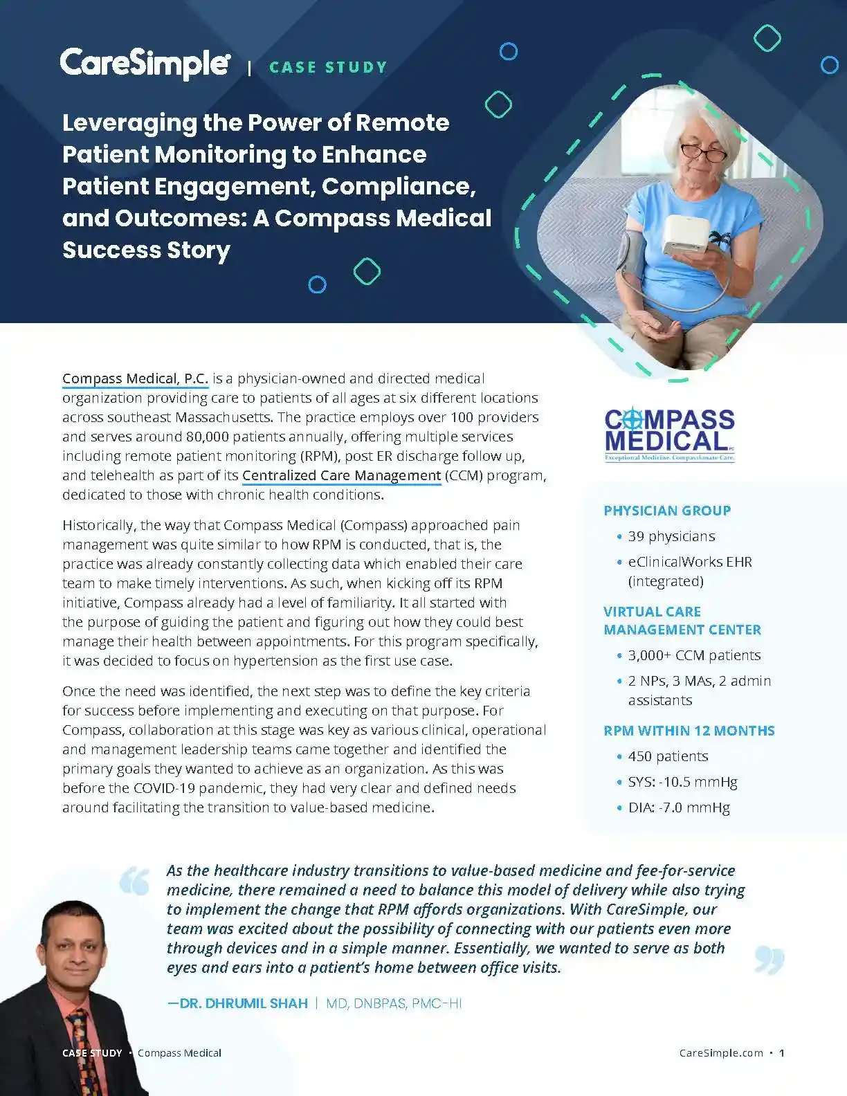 Compass Medical Case Study Form - Caresimple